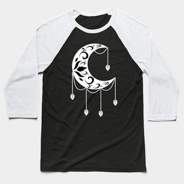 MOON, METAL MOON, NEW MOON, MOON ART Baseball T-Shirt by RENAN1989